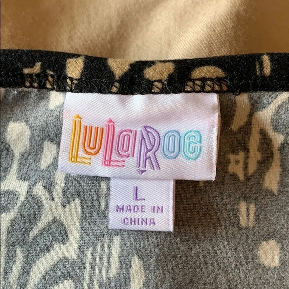 LuLaRoe leggings material Irma size L - Picture 5 of 7